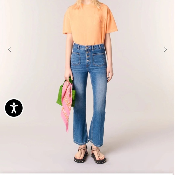 MAJE Front pocket jeans - Picture 1 of 5